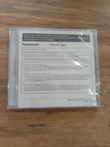 New panasonic dvd disc - dvd+r, |