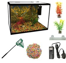 LED Glass Aquarium Fish Tank