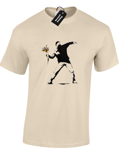 Flower thrower banksy mens - thrower,
