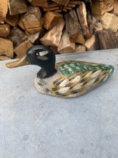 Antique Hand Carved Wooden Duck Decoy