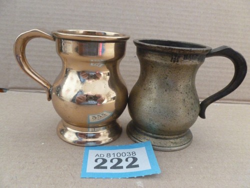 Antique brass half gill spirit - half,