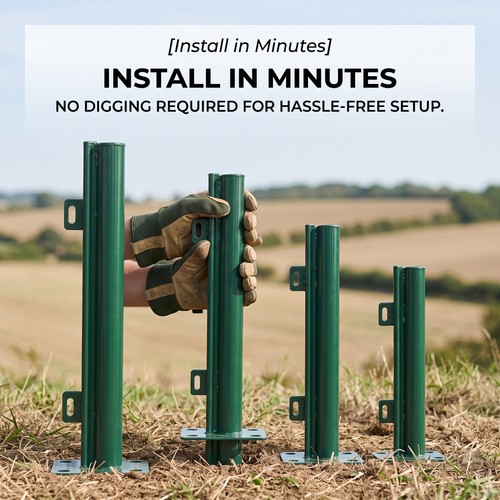 Metal fence post for - fence,