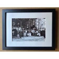 GENESIS EARLY ON STAGE PHOTO (FRAMED) POSTER - great A4 shot mounted and framed 
