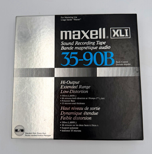 Maxell xli 90b reel to - 35-90b, 7”