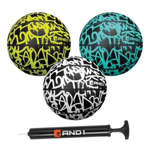And1 mini basketball pack - and1, 3-pack
