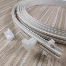 5M U-Shaped PVC White Curtain