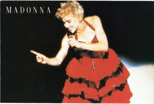 Madonna postcard 1987 who - madonna,