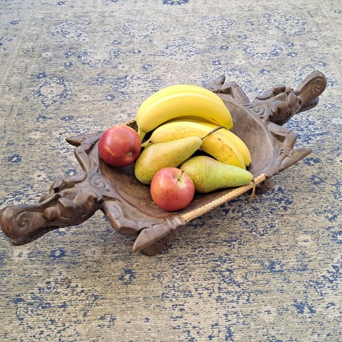 Vintage hand carved wooden - hand,