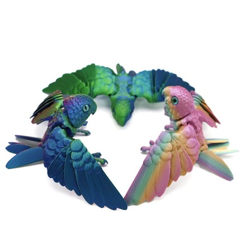 Sparkling printed parrot - sparkling,