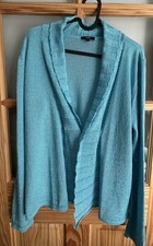M&S Per Una UK 16 Longline Cardigan Turquoise Beautiful 