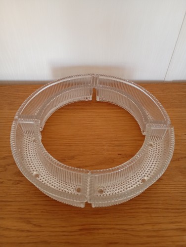 Set vtg clear ribbed glass - 4,