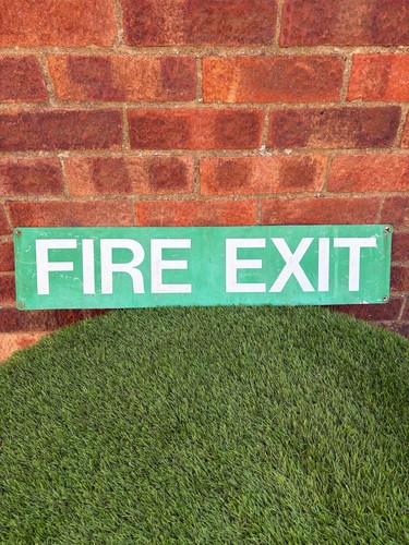 Fire exit vintage industrial - exit,