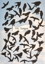 Die Cut cuts small birds x 50