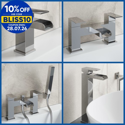 Waterfall bathroom taps - waterfall,