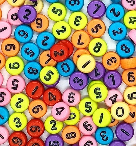 7x4mm flat round multicoloured - round,