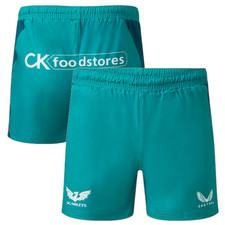 Scarlets Men's Rugby Shorts (Size 5XL) Castore 23/24 Away Shorts - New