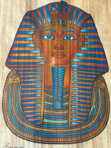 Egyptian papyrus with pharaoh - egyptian,