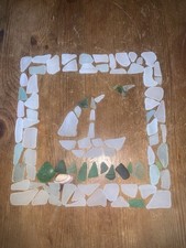 Sea Glass Art Craft DIY Mosaic