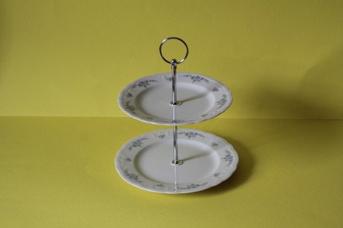 Two tier etagere plates - tier,