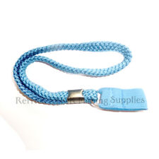 BLUE BRAIDED WRIST STRAP FOR WALKING STICKS / CANES