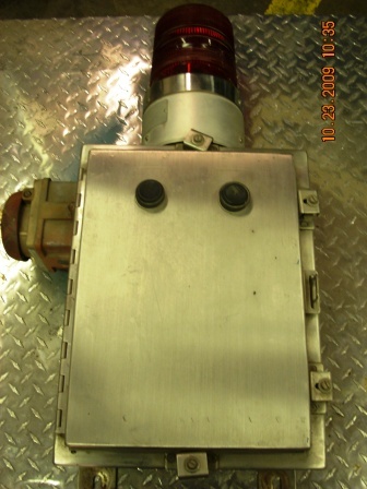 Caustic tank annunciator - caustic,
