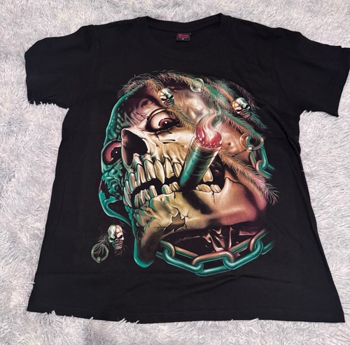 Skull and cigarette - skull,