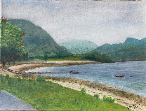 Original oil painting - , on
