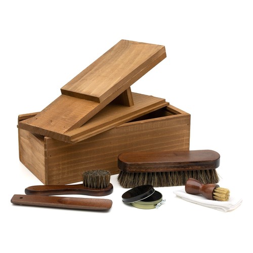 Boot cleaning kit wooden - kit, 7pc