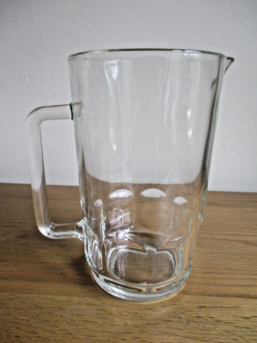 Vintage glass jug pitcher - glass,