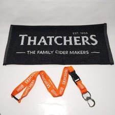 Thatchers Cider Bundle Bar Towel Blood Orange Lanyard Bottle Opener Man Cave Bar