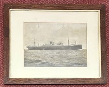 Ship MV Coptic Photograph, Original, 1928, Shaw, Savill & Albion Shipping Line