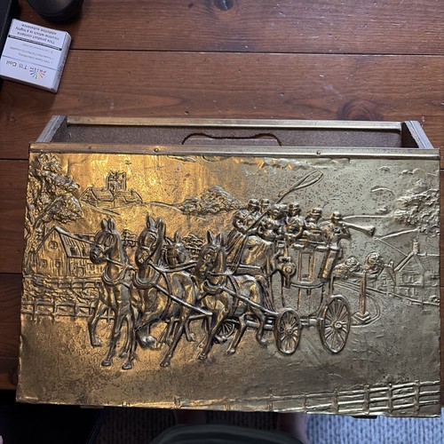 Vintage brass plated magazine - vintage,