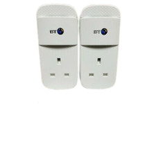 2 x BT Mini Connectors v2 VERSION 2 1000Mbps  1GB Powerline Adapters Homeplugs 