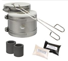 Mini PRO Kiln Gold & Silver Melting Kit Tongs Crucibles Propane Gas Furnace Set