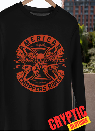 American custom chopper - american,