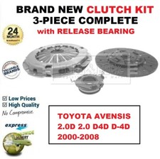 FOR TOYOTA AVENSIS 2.0D 2.0 D4D D-4D 2000-2008 BRAND NEW 3PC CLUTCH KIT with BRG