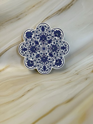 Turkish trivet handmade - turkish, blue