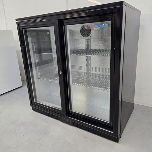 Back bar cooler double door - double,