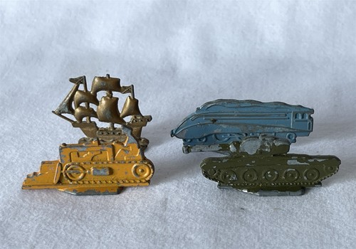 Set vintage metal monopoly - vintage,
