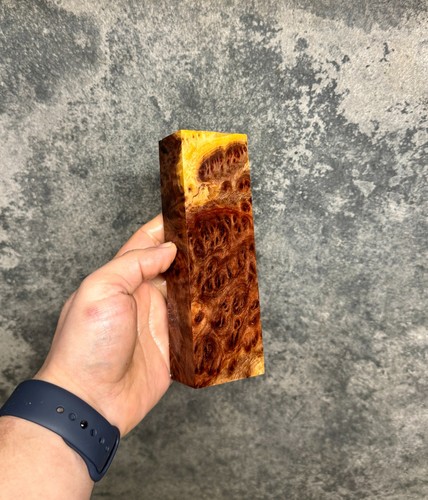 Stabilized red morrel burl - stabilized,