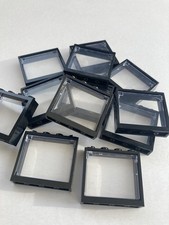 LEGO , Black Windows 1 x 4 x 3  (10 Pack)