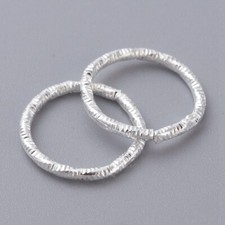 Textured Closed Jump Rings -