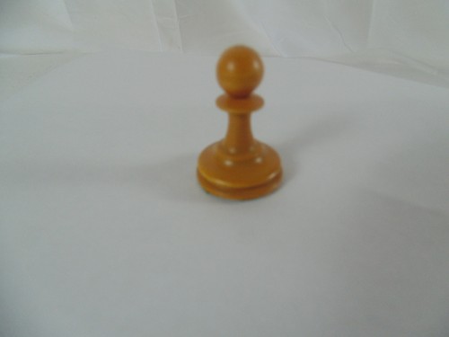 Antique boxwood jaques pawn - antique,