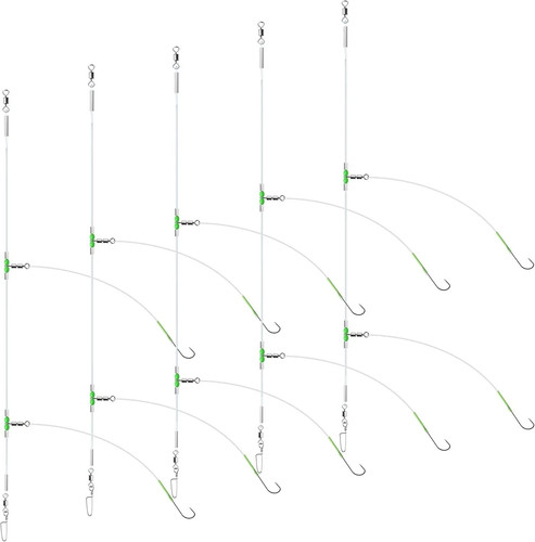 5pcs sea fishing - w/, hooks
