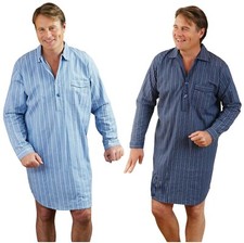 Men's Champion Harrow Nightshirt Brushed 100% Cotton Sizes M to 3XL Pyjama