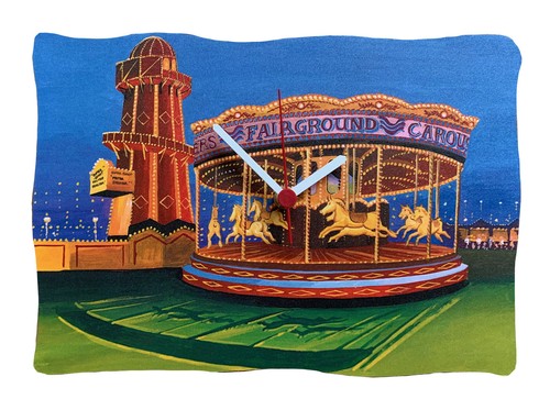 Carousel clock fairground - carousel,
