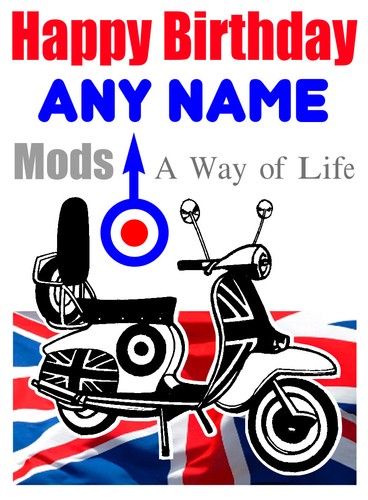 Personalised mods scooter - mods,