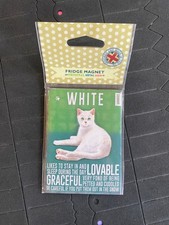 Cat Fridge Magnet - Black, White, Ginger, Tabby - Pet Decorative Gift /Present