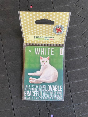 Cat fridge magnet - -, black