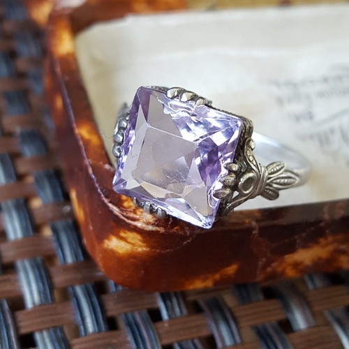 Sterling silver vintage ring - silver,